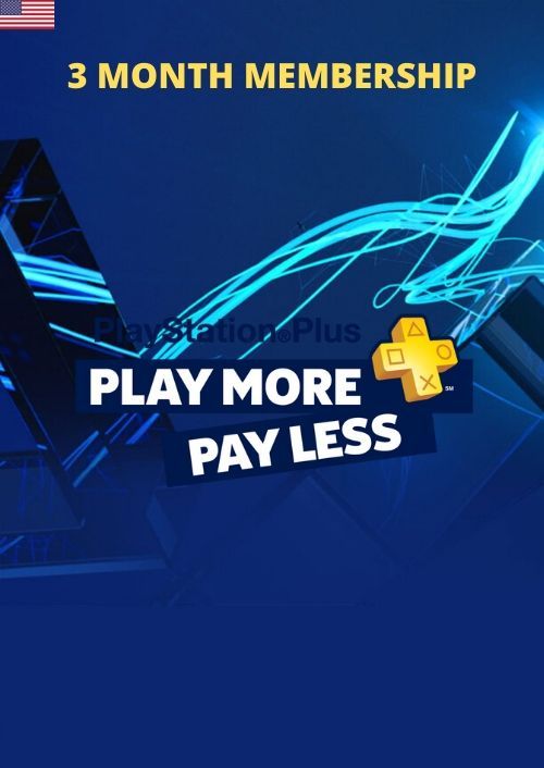 Playstation Plus 3 Month Membership-USA